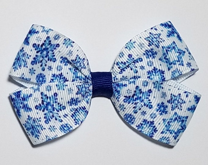 3" Snowflake Hair Bow
