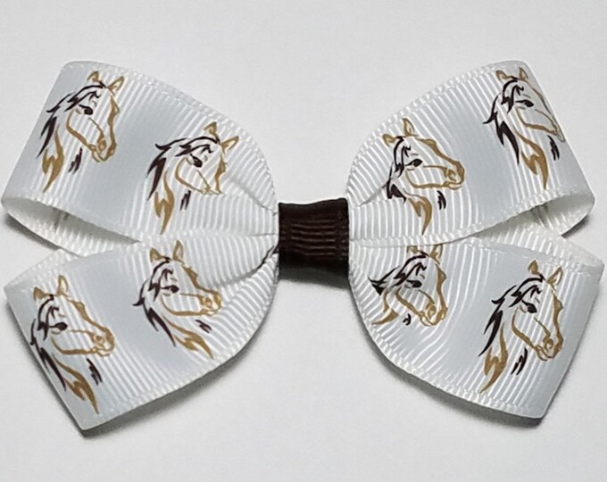 3" Horse Print Hair Bow