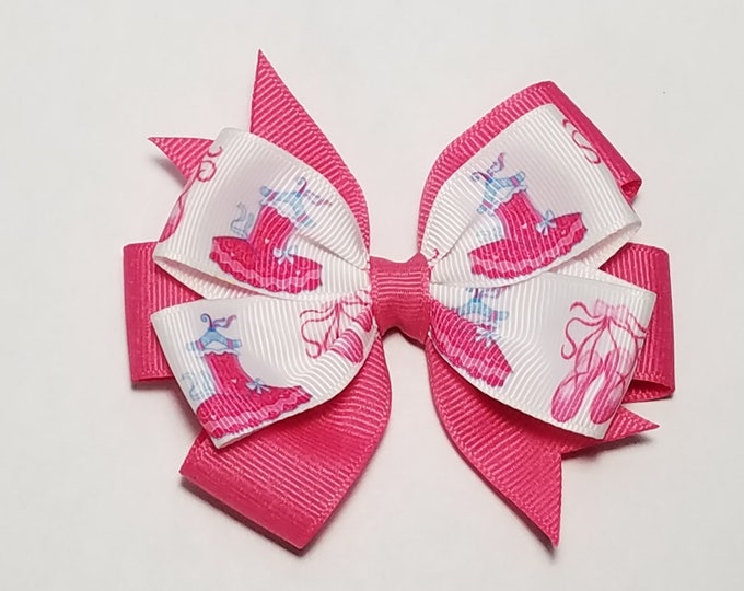 3.5" Ballet Hair Bow *You Choose Solid Bow Color*