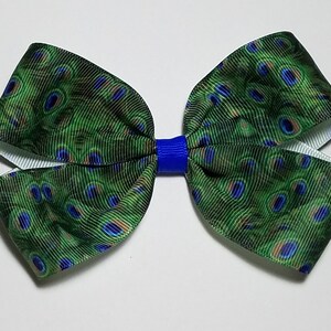 5&quot; Peacock Hair Bow *CLEARANCE*