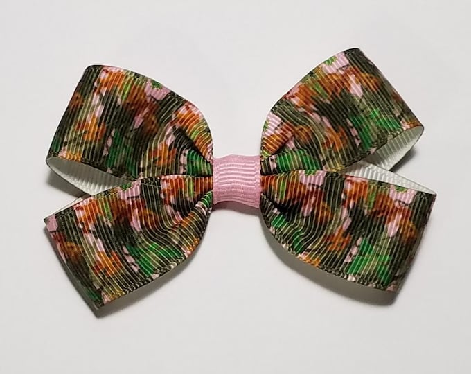 3" Pink Camo Hair Bow