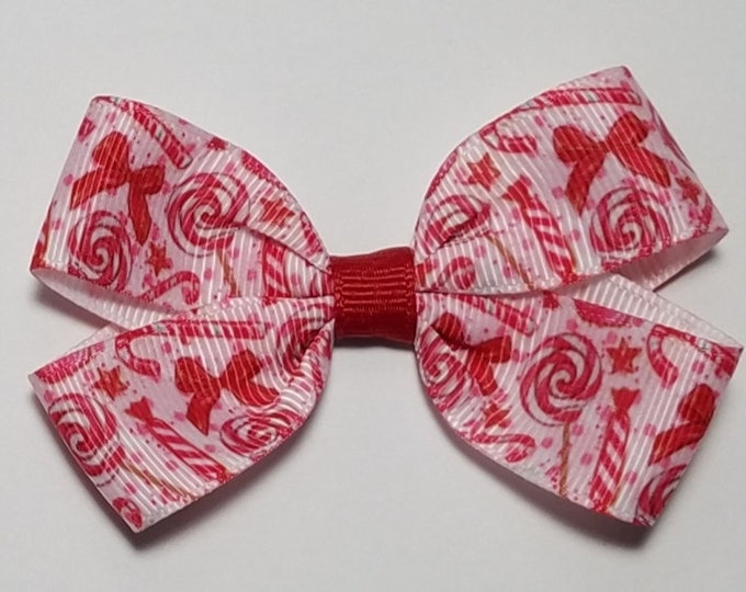 3" Candy Cane Hair Bow