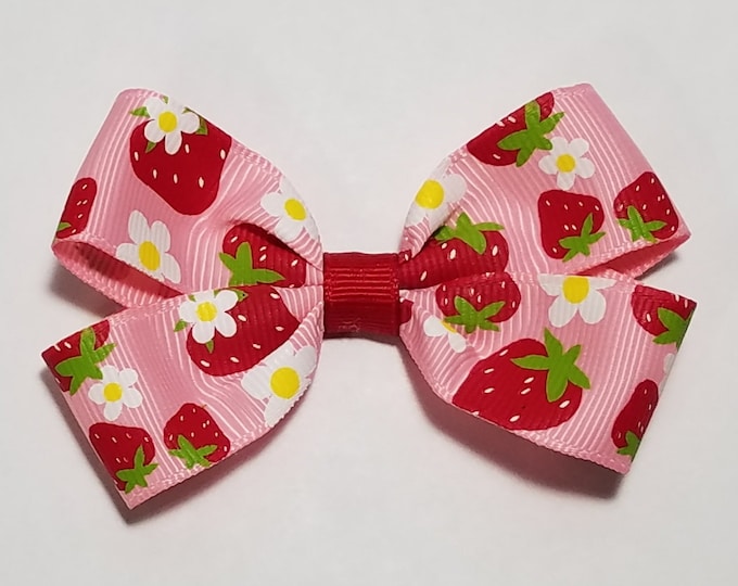 3" Strawberry Hair Bow