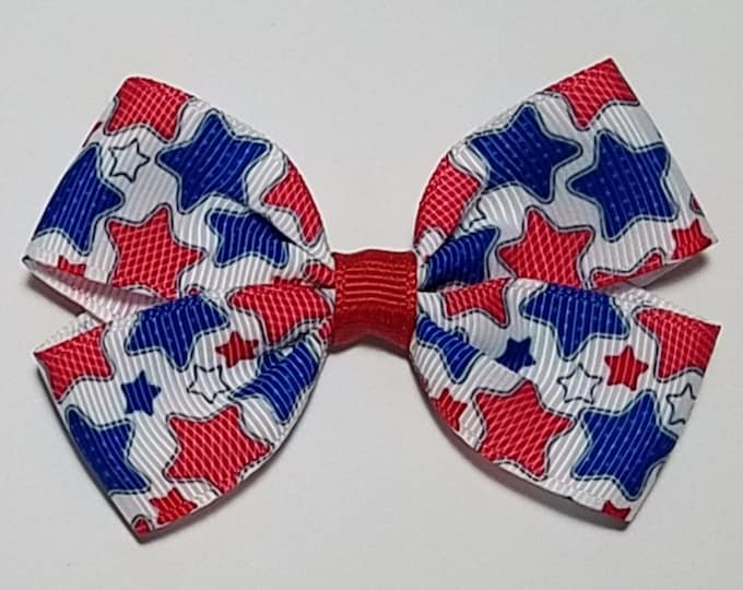 3" Patriotic Stars Hair Bow