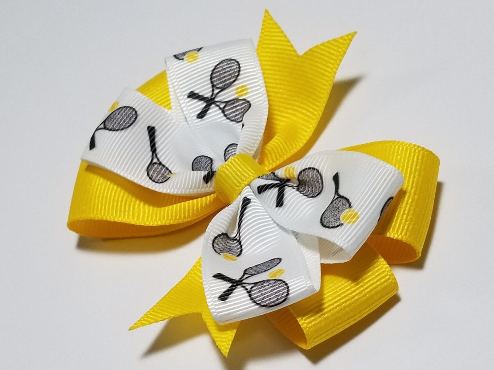 3.5 Tennis Hair Bow you Choose Solid Bow Color Etsy UK