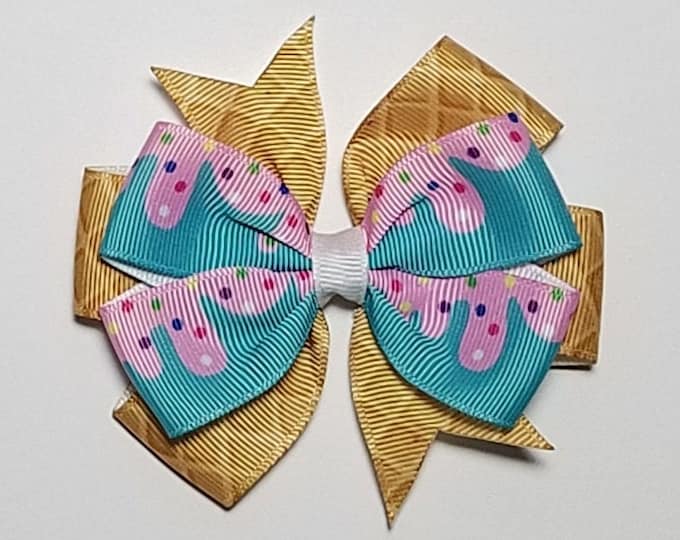 3.5" Ice Cream Sprinkles Hair Bow