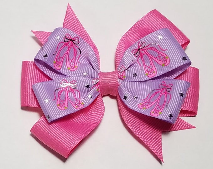 3.5" Ballet Hair Bow *You Choose Solid Bow Color*