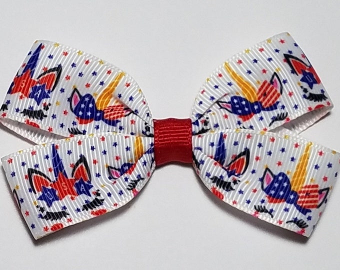 3" 4th July Hair Bow *CLEARANCE*