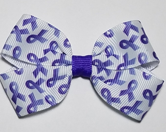 3" Periwinkle Purple Awareness Hair Bow