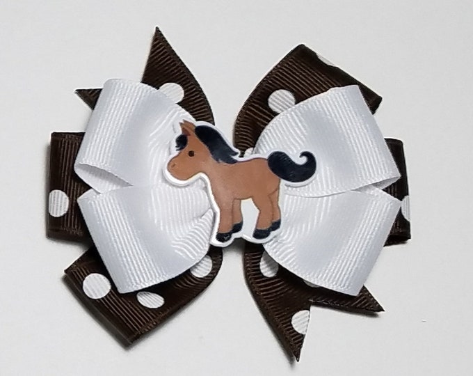 3.5" Horse Hair Bow *You Choose Solid Bow Color*