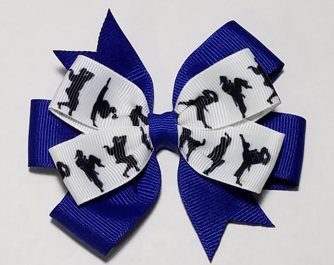 3.5" Taekwondo Hair Bow *You Choose Solid Bow Color*