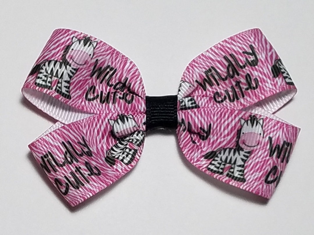 3 Zebra Hair Bow CLEARANCE Etsy