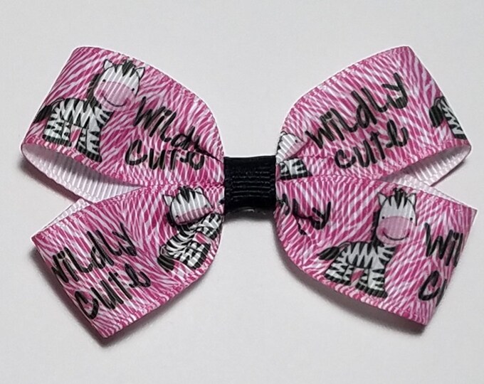 3" Zebra Hair Bow *CLEARANCE*