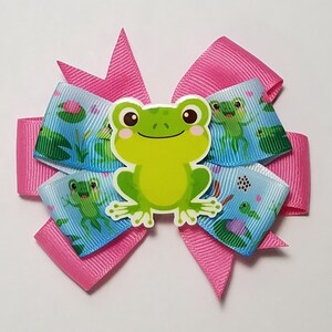3.5&quot; Frog Hair Bow *You Choose Solid Bow Color*