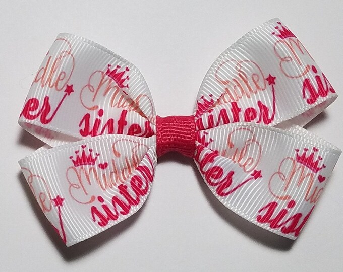 3" Middle Sister Hair Bow