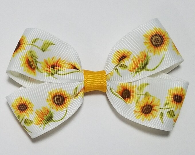 3" Sunflower Hair Bow