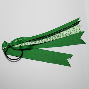 Green Awareness Ribbon Ponytail Streamer