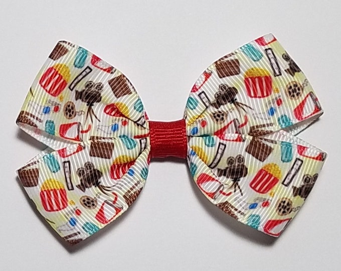 3" Movie Night Popcorn Hair Bow