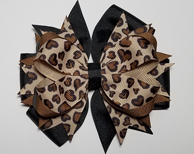 5" Leopard Hair Bow