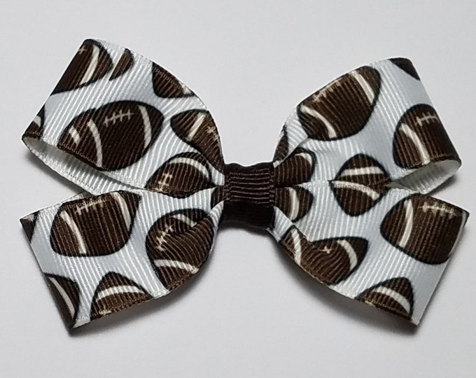 3" Football Hair Bow