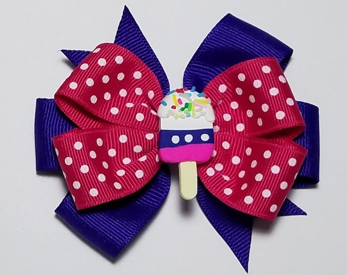 3.5" Ice Cream Hair Bow