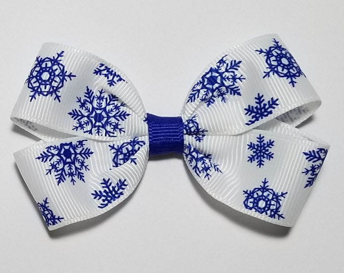 3" Snowflake Hair Bow