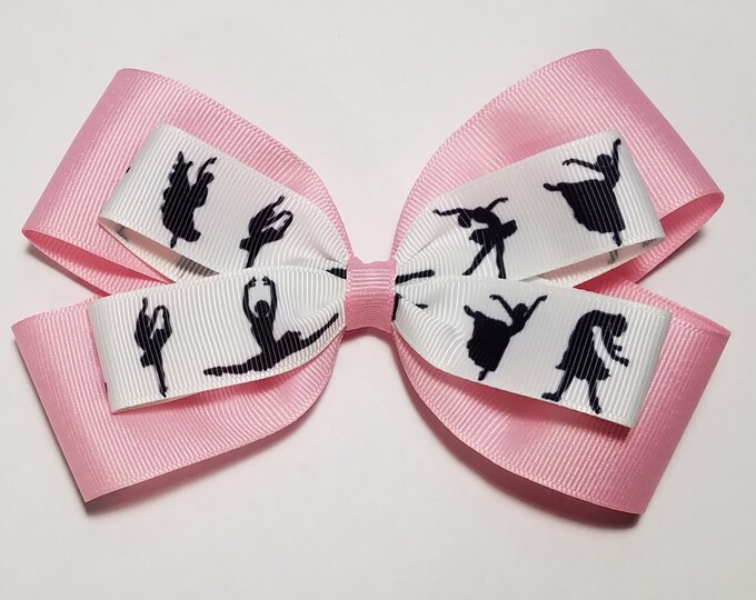 5" Ballerina Ballet Hair Bow *You Choose Solid Bow Color*
