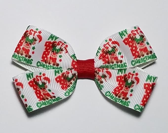 3" 1st Christmas Hair Bow