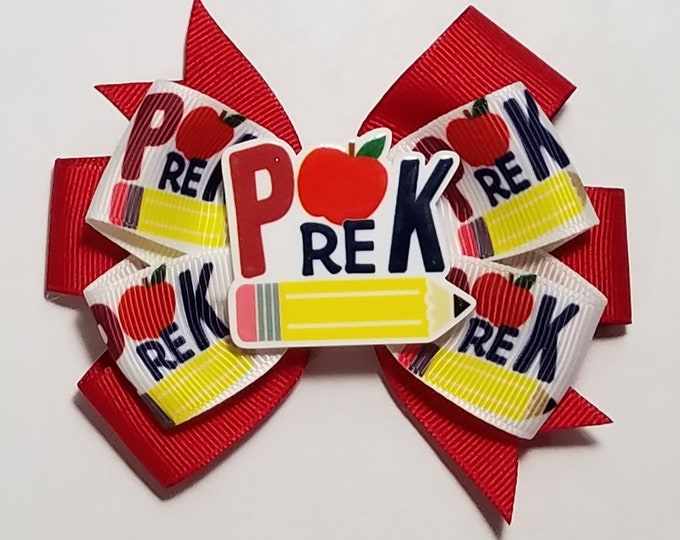 3.5" Pre-K Hair Bow *You Choose Solid Bow Color*