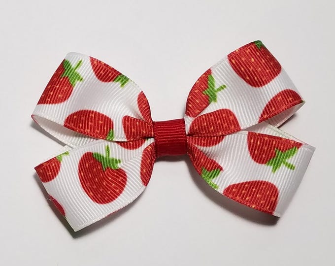 3" Strawberry Hair Bow