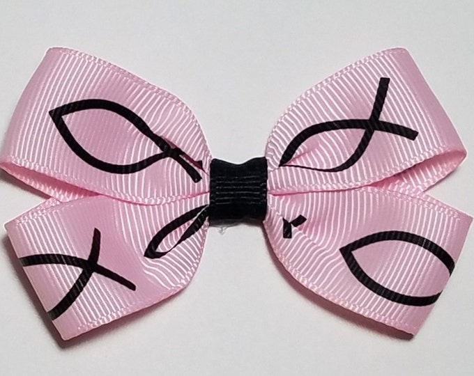 3" Jesus Fish Hair Bow *CLEARANCE*