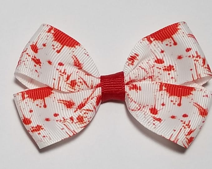 3" Blood Splatter Hair Bow