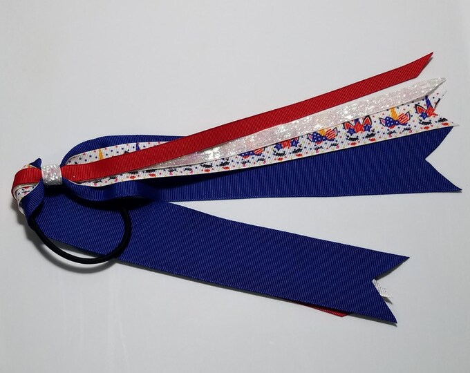 USA Unicorn Ponytail Streamer *CLEARANCE*