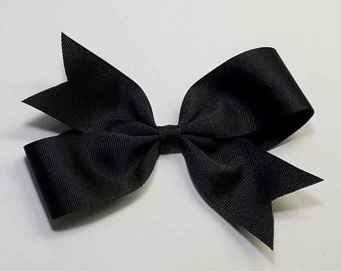 5" Solid Two Loop  Hair Bow *You Choose Color*