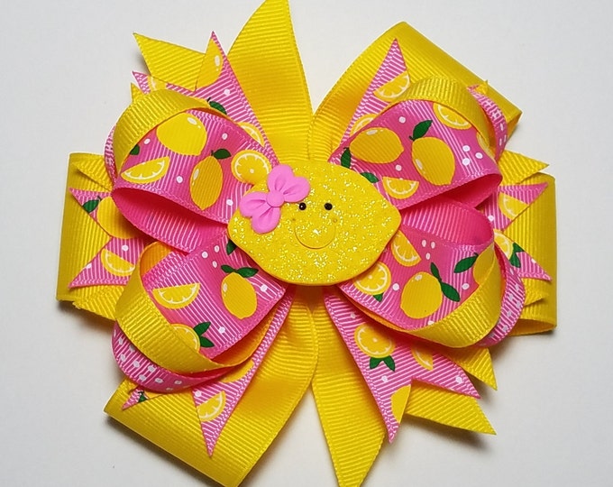 5" Lemon OTT Hair Bow