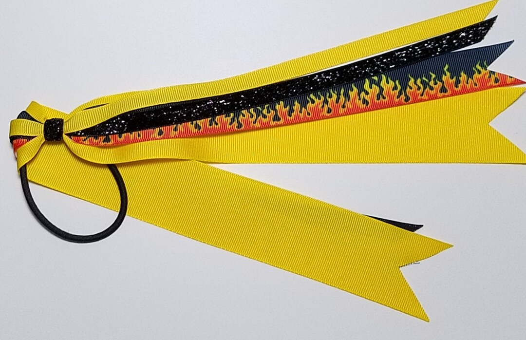 Fire Flames Ponytail Streamer ready to Ship Etsy