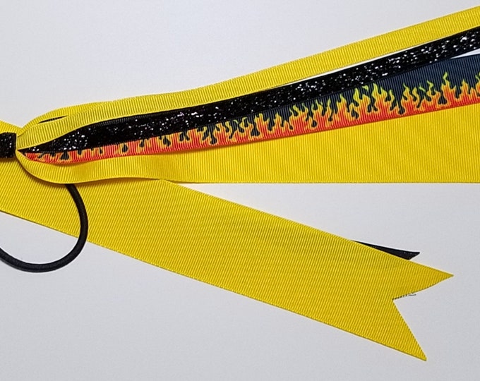 Fire Flames Ponytail Streamer *Ready to Ship*