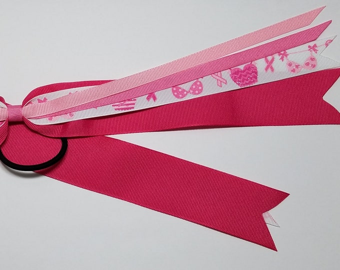 Breast Cancer Awareness Ponytail Streamer *CLEARANCE*