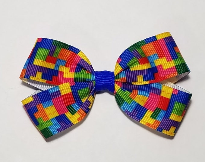 3" Building Block Hair Bow