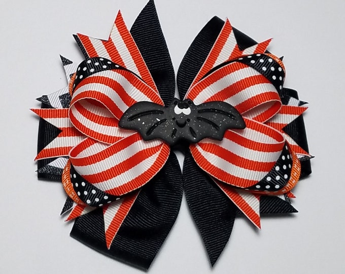 5" Bat Halloween OTT Hair Bow