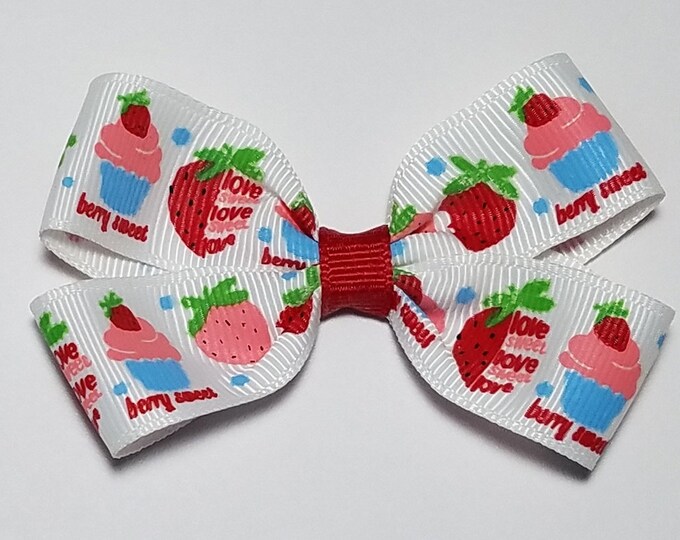 3" Strawberry Hair Bow *CLEARANCE*