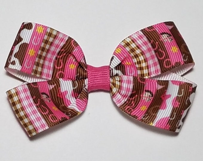 3" Cowgirl Hair Bow *CLEARANCE*