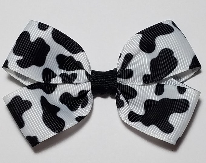 3" Cow Print Hair Bow