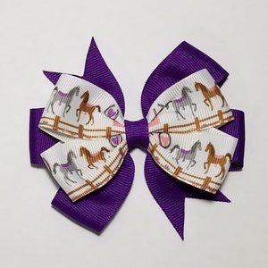 3.5" Horse Hair Bow *You Choose Solid Bow Color*