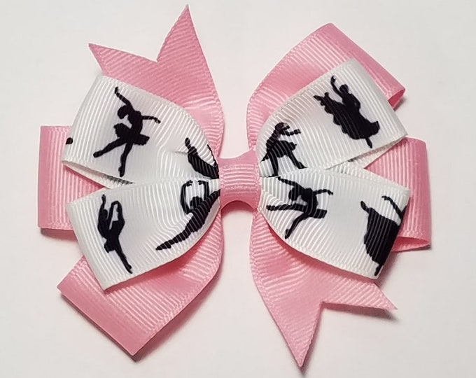 3.5" Ballet Ballerina Hair Bow *You Choose Solid Bow Color*