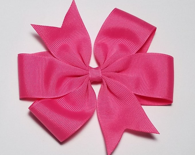 5" Solid Pinwheel Hair Bow *You Choose Color*