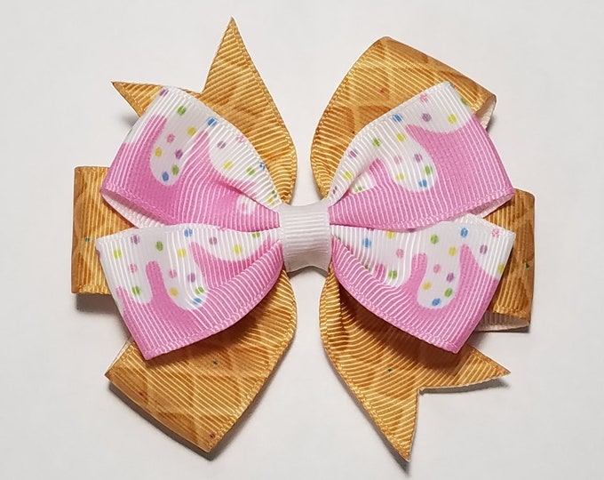 3.5" Ice Cream Sprinkles Hair Bow