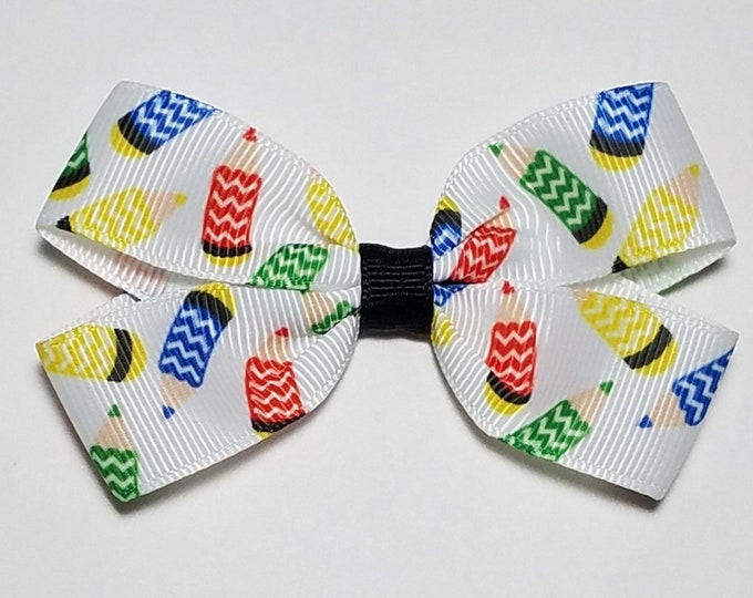 3" Color Pencil Hair Bow