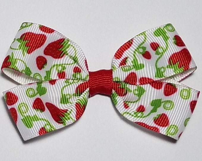 3" Strawberry Hair Bow