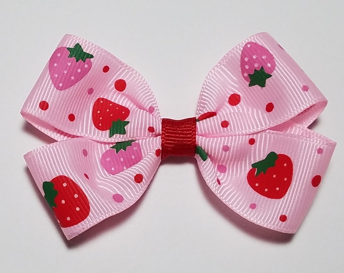 3" Strawberry Hair Bow